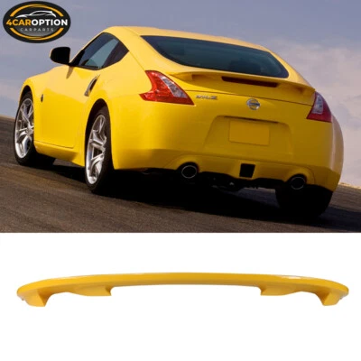 Fits 09-21 Nissan 370Z Z34 Fairlady OE Factory Trunk Spoiler Painted #EAC Yellow Foto 1 de 4