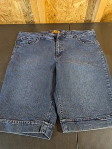 IQ Cotton Blend Size 20 Blue Jean Shorts - Picture 1 of 6