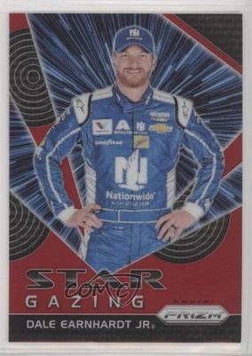 2018 Panini Prizm Star Gazing Red Prizm /75 Dale Earnhardt Jr #69 HOF - Image 1 of 2