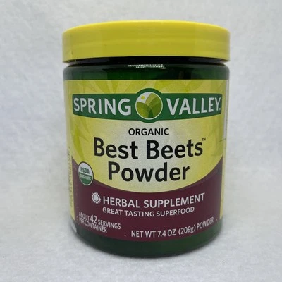 Spring Valley Organic Best Beet Powder, 7,4 oz EXP 03/26 - Imagem 1 de 4