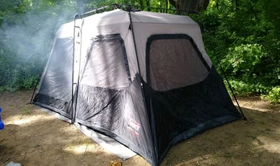 *LEER* Tienda de campaña Coleman para cabina para 8 personas con configuración instantánea, gris Foto 1 de 4