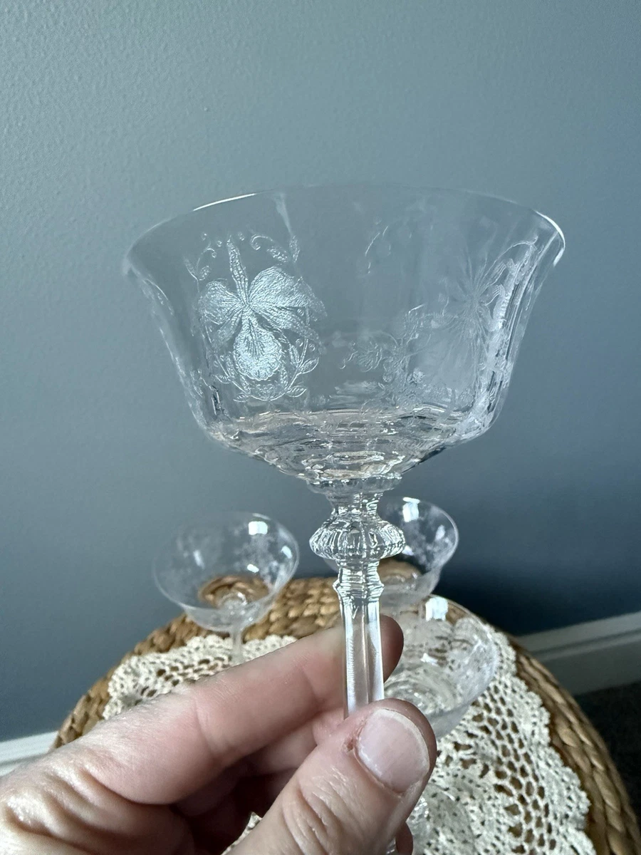 ヘイシー社　Heisey Orchid オーキッド　ボウルとグラス　エレガント ヘイシー社 Heisey Orchid オーキッド ボウルとグラス エレガント