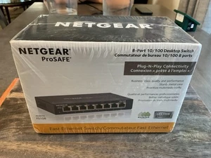 NETGEAR ProSafe 8 Port 10/100 Mbps Fast Ethernet Switch FS108 - Picture 1 of 2