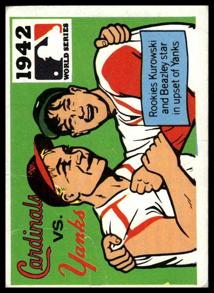 1971 Fleer World Series (Black Backs) #40 1942 Kurowski Beazley - Image 1 of 2