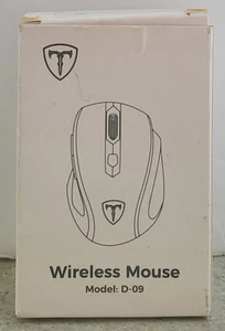 EasternTimes Tech Wireless Computer Mouse D-09 USB CA57BN TUVD-09 Black NEW - Picture 1 of 3
