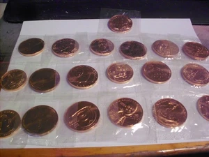 19 U.S. MINT COPPER COINS ARNOLD PALMER,DALAI LAMA ,NEIL ARMSTRONG,& MORE - Picture 1 of 11