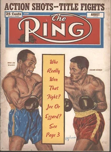 The RING, August 1952, Walcott-Charles Cover - Picture 1 of 1