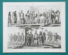 ARMÉE ROMAINE rangs Velites Slinger Lancers & tribus alliées - 1844 superbe imprimé