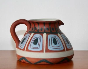 Seltene 1955 Edwin Barrett Babbacombe Keramik "Azteken" von Deidre Holz roter Tonkrug - Bild 1 von 6