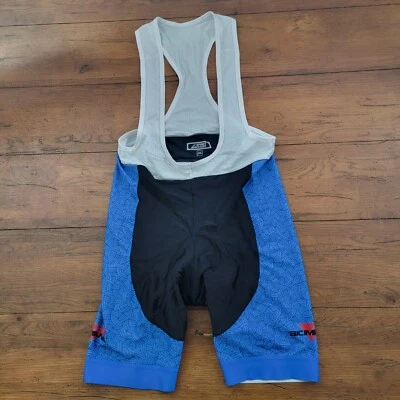 df S.S. Mens XXL Cycling Bibshorts Italy 7" 18" (9/10) Pad Spandex 2XL - Image 1 of 4