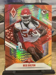 2021 Panini Phoenix Fire Burst #167 Nick Bolton Kansas City Chiefs Rookie NFL - Picture 1 of 2