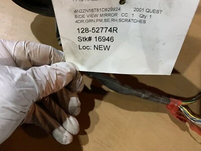 Espejo retrovisor lateral eléctrico térmico para pasajeros Nissan Quest Mercury Villager 1999-2002 Foto 1 de 3