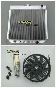3 Row Radiator+Fan For Ford Fairlane Galaxie Mustang Falcon 1963-1969 AT MT 68 - Picture 1 of 7