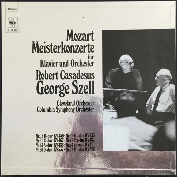 Mozart Meisterkonzerte Für Klavier Und Orchester NEAR MINT Cbs Vinyl LP-Box - Bild 1 von 1