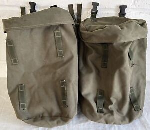 British Military Issue Olive Green PLCE Bergen Side Pocket - Pair