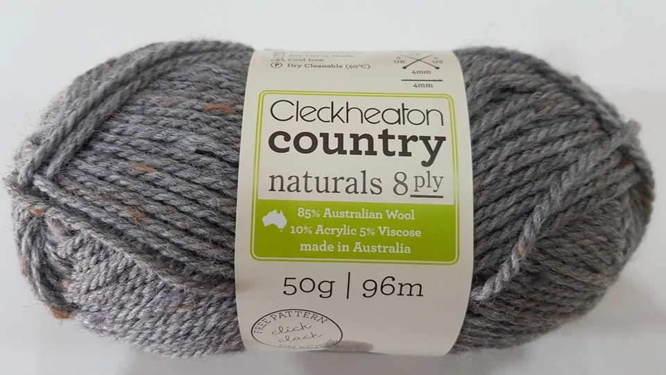 Cleckheaton Country Naturals #2000 Silver 50g 8 Ply - image 1 of 1