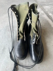 NEW 1966 US ARMY VIETNAM WAR ERA JUNGLE BOOTS - SIZE 12N - Picture 1 of 11