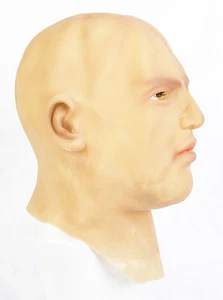 Máscara de látex realista para hombre cabeza y cuello completo disfraz masculino disfraz de Halloween - Imagen 1 de 4