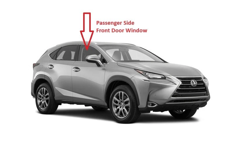 Fits 2015-2017 Lexus NX 200T Front Door Passenger Right Side Door Glass Window - Image 1 of 1