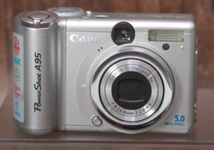 Digital Camera Canon PowerShot A95 Silver - No power - Picture 1 of 7