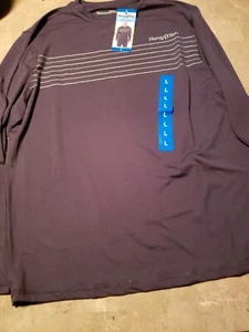 Hang Ten Mens Lightweight Long Sleeve Sun Tee Large Dark Grey M,L, 2XL - Picture 1 of 3