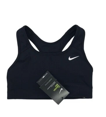 Nike Women's Light Support Non Padded Sports Swoosh Bra BV3630-010 Size XS NEW - Image 1 of 4