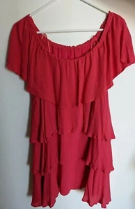 Wayf Damen Minikleid rot Rüschen Größe M - Bild 1 von 6