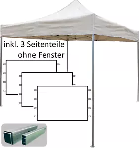 PROFI-ZELTE Pavillon 3x3 Aluminium Faltpavillon Alu Partyzelt Pop-UP Rennzelt - Bild 1 von 13