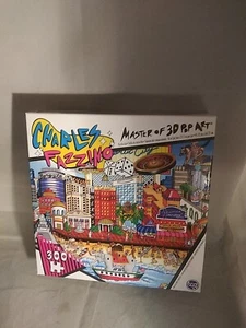 Charles Fazzino Jigsaw Puzzle Down On The Boardwalk 18” X 25.5” 300 Pieces - Picture 1 of 3