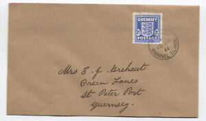 1944 Guernsey 2 1/2d N3 occupation stamp on first day cover [6578.3]