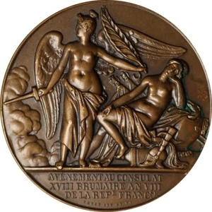 France 1900-1930 Medal Napoleon Bonaparte Coup of 18 Brumaire in archival holder - Picture 1 of 5