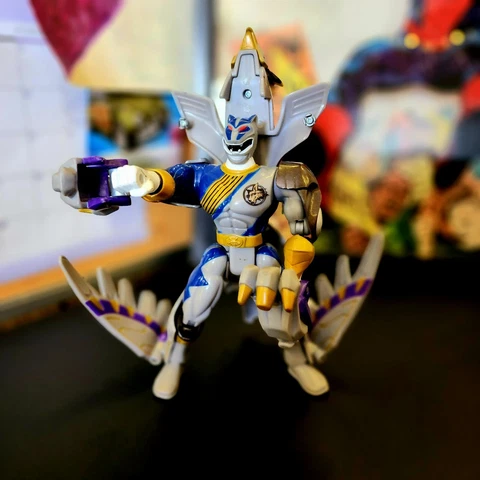 2002 BANDAI POWER RANGERS WILD FORCE EAGLE BIRD GRAY WING ACTION FIGURE Cover