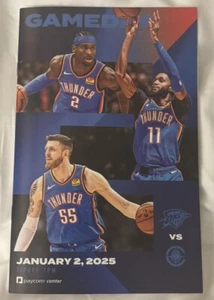 Oklahoma City Thunder Vs Clippers 1/2/2025 Program 13 Game Win Streak Shai OKC - Picture 1 of 2