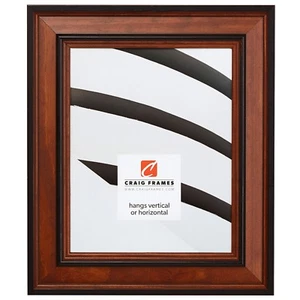 Craig Frames Prairie Classic, 2" Country Brown Solid Wood Picture Frame - Picture 1 of 7