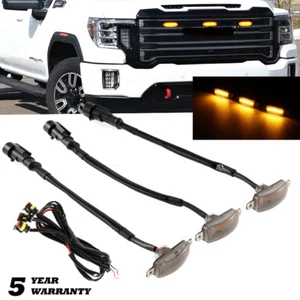 Universal Front Grille Light 12 LED Amber Grille Lighting Kit Car Eagle Eye 12V - Picture 1 of 12
