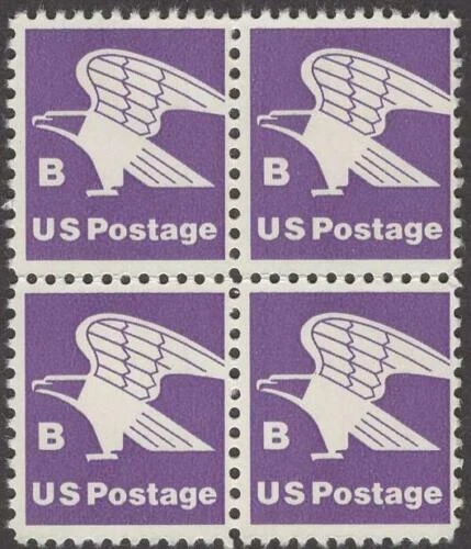 Scott # 1818 - US Block Of 4 - "B" & Eagle - MNH - 1981 - Image 1 of 1