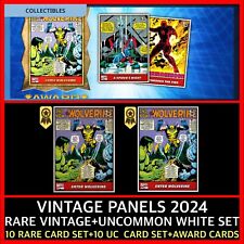 VINTAGE PANELS 24 SERIES 1-RARE +UC SET+WOLVERINE AWARD-TOPPS MARVEL COLLECT