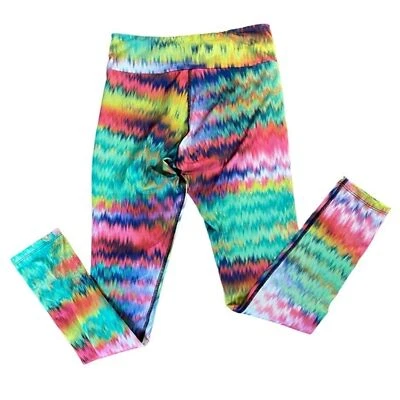 Leggings Multicolores Brillantes Cintura Alta Arco Iris Orgullo Yoga Talla Grande Foto 1 de 4