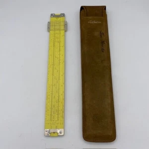 Pickett Slide Rule Model N-500-ES Hi Log 1962 with Leather Case Case - Picture 1 of 3