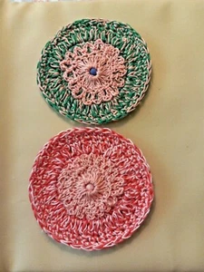 Rugs for Dollhouse or Room Box - Crochet Handmade - 2 Pc - New OOK - Picture 1 of 5