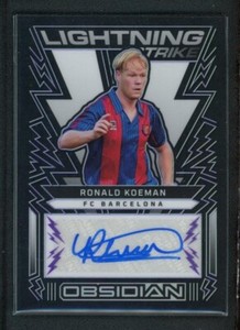 2022-23 RONALD KOEMAN 44/50 AUTO PANINI OBSIDIAN LIGHTNING STRIKE AUTOGRAPHS
