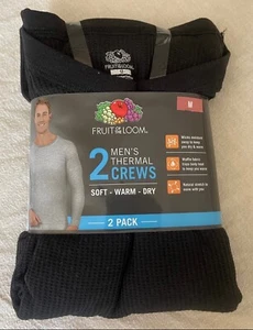 Fruit of the Loom 2er Pack Herren Thermo Crew Shirts Gr. Medium - Bild 1 von 2
