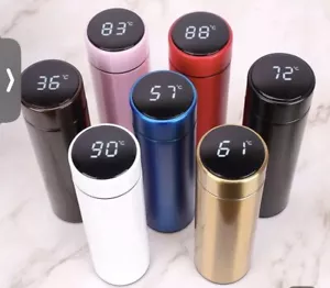 Smart Insulated Mug Stainless Steel Vacuum Cup Thermos Bottle LED Display 16 oz - Picture 1 of 2