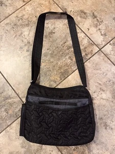 Lug Breeze Crossbody Bag Purse Quilted Travel Packable Organize RFID Black - Picture 1 of 16