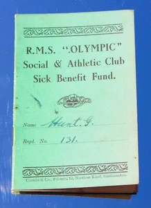 WHITE STAR LINE OLYMPIC GH HUNT SHIPS BAKER ARCHIVE RARE SOCIALCLUB FUND BOOK #2 - Picture 1 of 8