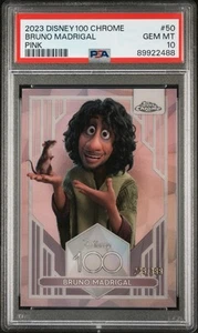 2023 Disney Topps Chrome Bruno Madrigal #50 Pink /399 PSA 10 - Picture 1 of 2