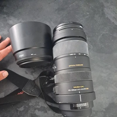 Sigma 120-400mm f/4.5-5.6 APO DG OS HSM canon Fit Lens - no box - Image 1 of 4