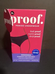 Proof. by Always Damen Slip mit hohem Bund, saugfähige Periodenunterwäsche über Nacht - Bild 1 von 4