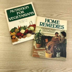 Home Remedies &Nutrition for Vegetarians by Agatha and Calvin Thrash. 1981. - Imagen 1 de 10