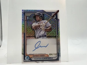 Bowman First Chrome 2024 - refractor automático Clayton Campbell #CPA-CCA Mojo/150  - Imagen 1 de 2